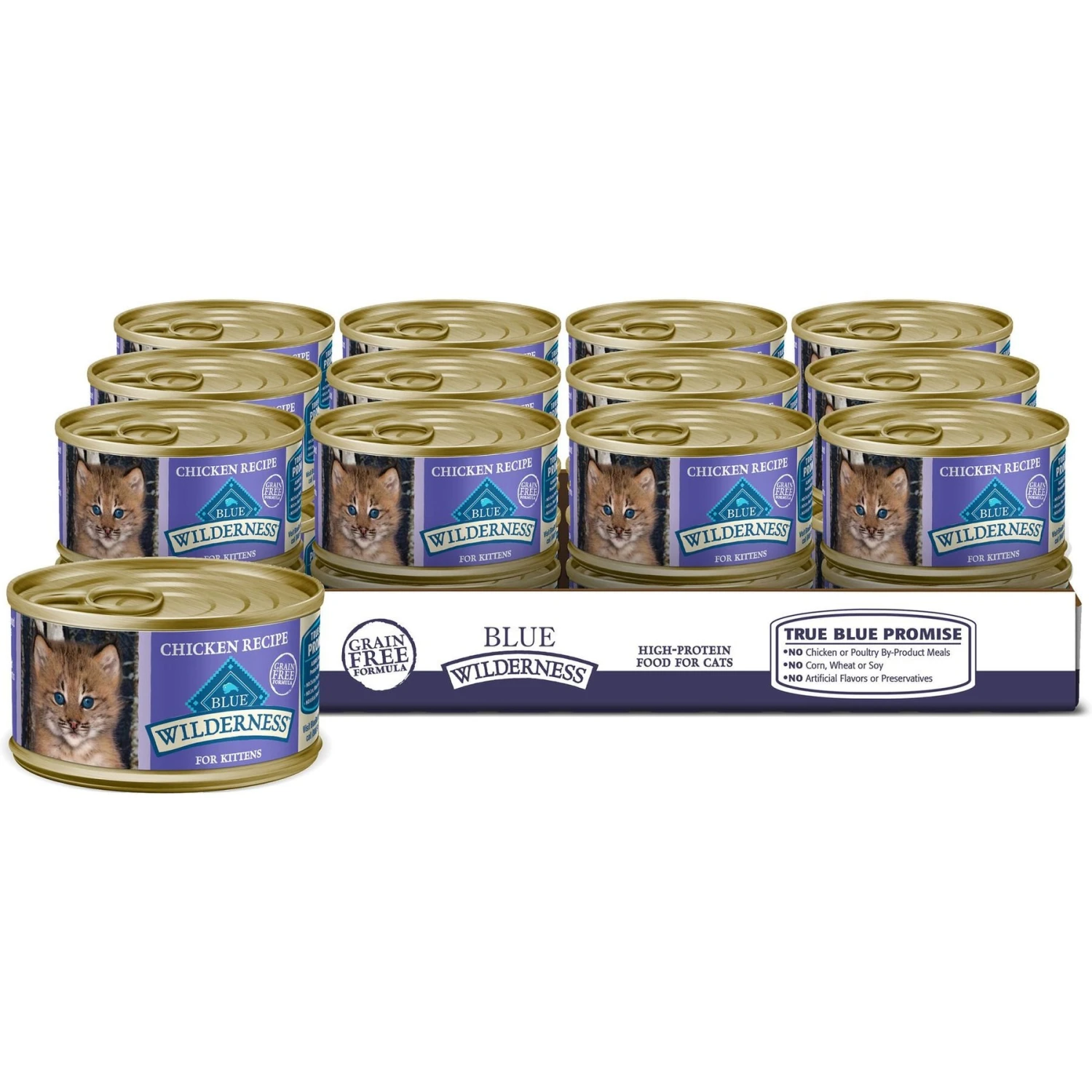 Blue Buffalo Wilderness Kitten Salmon Grain-Free Canned Cat Food + 2 Items 4 Blue Buffalo Wilderness Kitten Salmon Grain-Free Canned Cat Food + 2 Items - Image 2