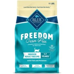 Blue Buffalo Freedom Indoor Adult Fish Recipe Grain-Free Dry Cat Food