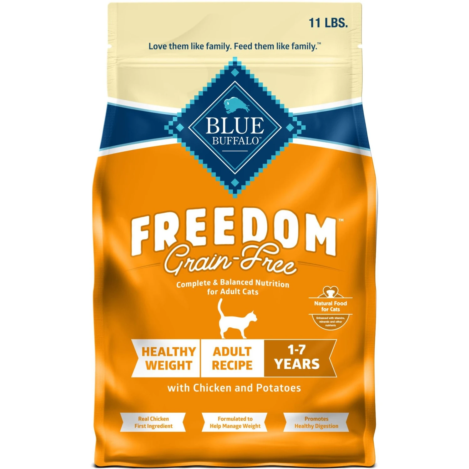 Blue Buffalo Freedom Indoor Weight Control Chicken Recipe Grain-Free Dry Cat Food 3 Blue Buffalo Freedom Indoor Weight Control Chicken Recipe Grain-Free Dry Cat Food