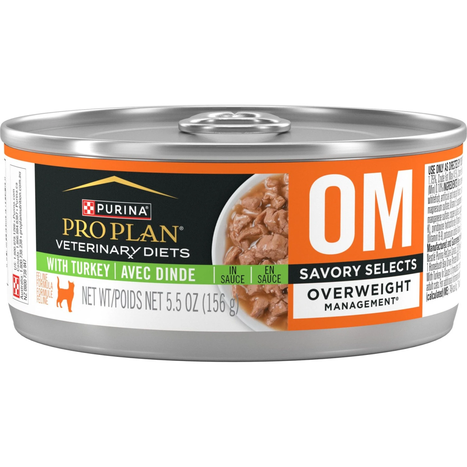 Purina Pro Plan Veterinary Diets OM Overweight Management Savory Selects Wet Cat Food 3 Purina Pro Plan Veterinary Diets OM Overweight Management Savory Selects Wet Cat Food
