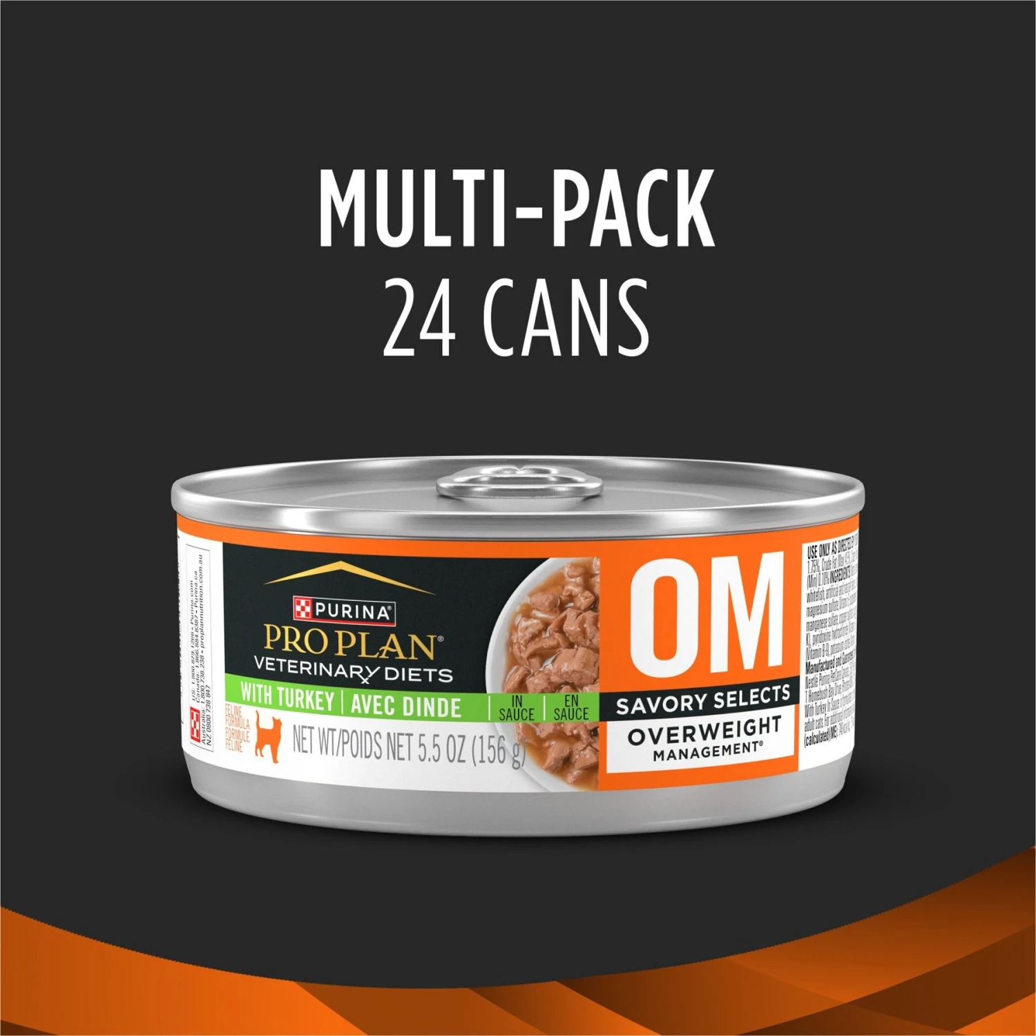 Purina Pro Plan Veterinary Diets OM Overweight Management Savory Selects Wet Cat Food 4 Purina Pro Plan Veterinary Diets OM Overweight Management Savory Selects Wet Cat Food - Image 2