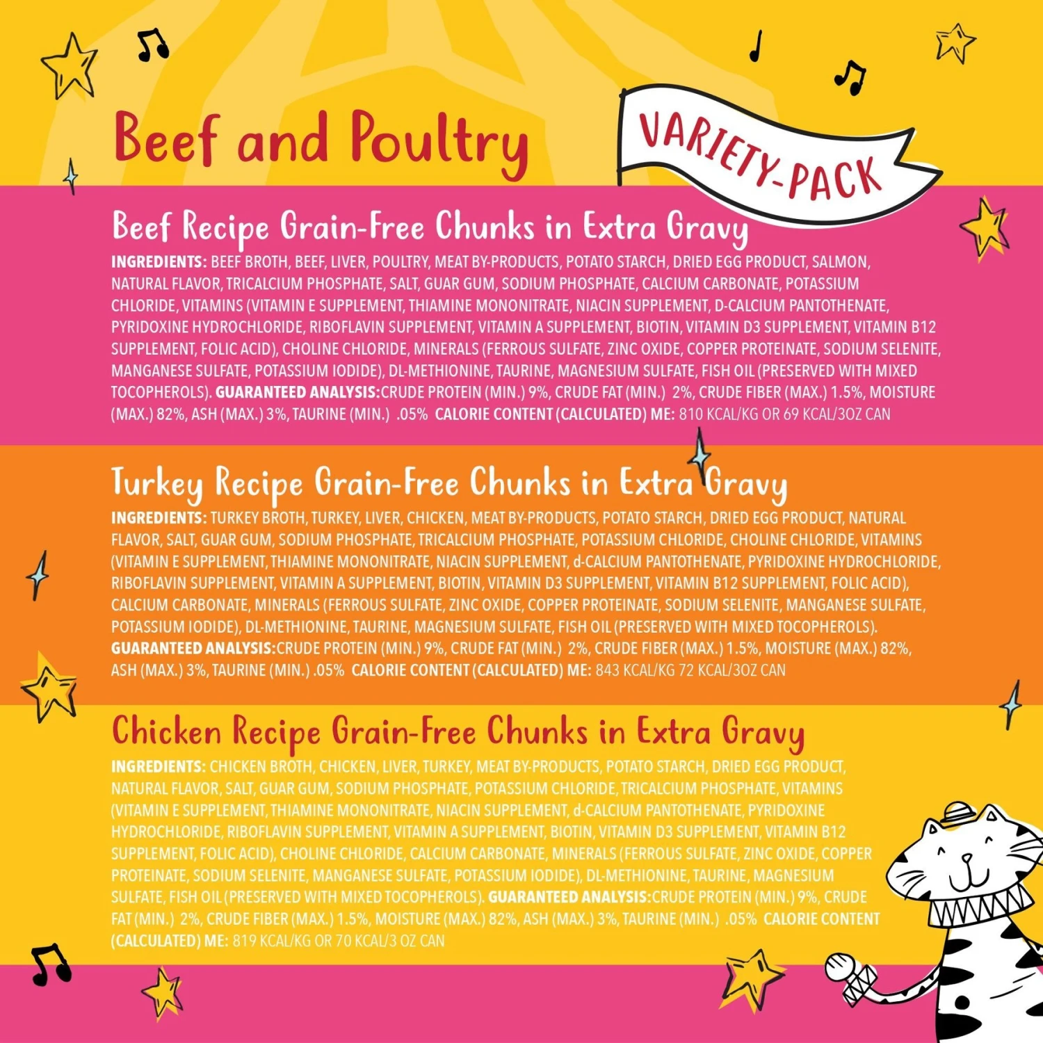 Tiny Tiger Chunks In EXTRA Gravy Beef & Poultry Recipes Variety Pack Grain-Free Canned Cat Food & Tiny Tiger, Lickables, Variety Pack, Bisque Cat Treat & Topper 6 Tiny Tiger Chunks In EXTRA Gravy Beef & Poultry Recipes Variety Pack Grain-Free Canned Cat Food & Tiny Tiger, Lickables, Variety Pack, Bisque Cat Treat & Topper - Image 4