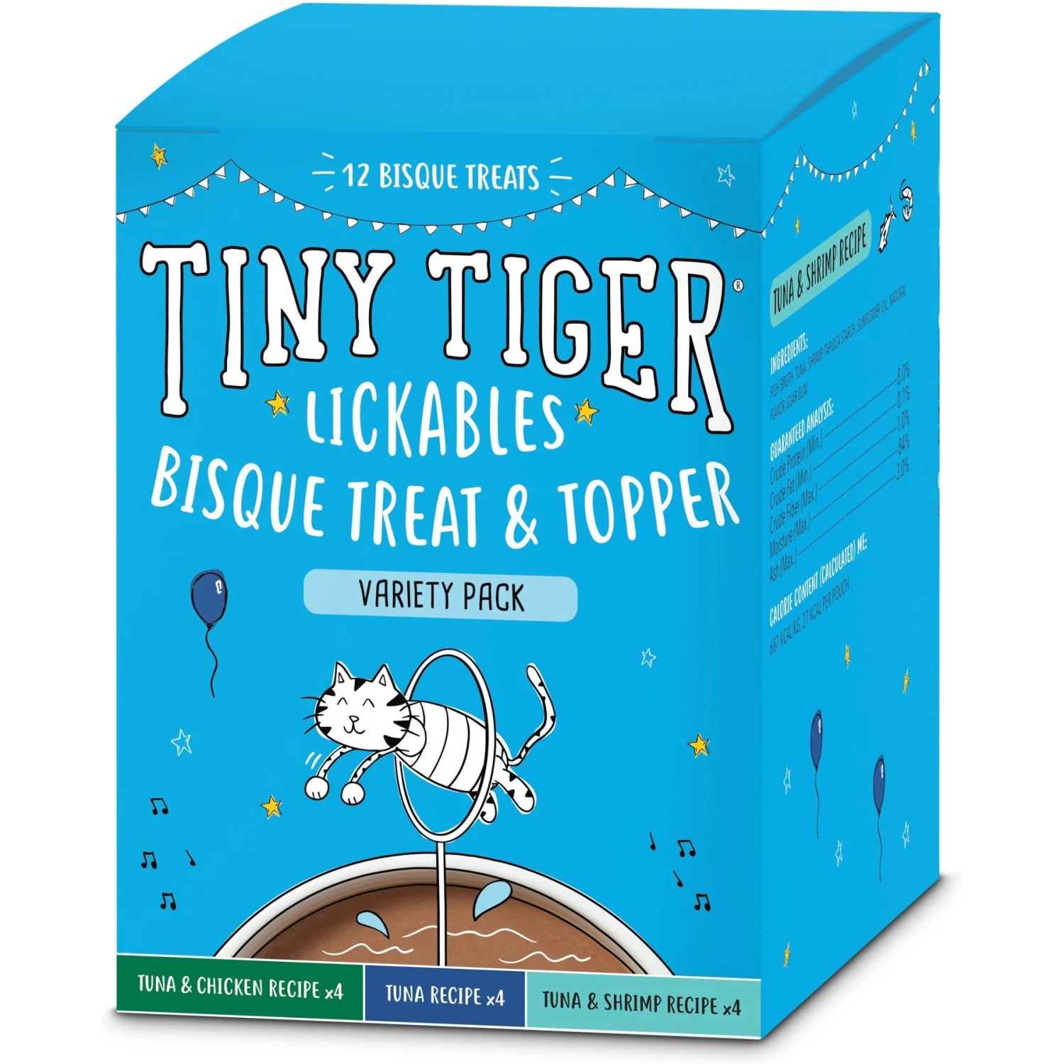 Tiny Tiger Chunks In EXTRA Gravy Beef & Poultry Recipes Variety Pack Grain-Free Canned Cat Food & Tiny Tiger, Lickables, Variety Pack, Bisque Cat Treat & Topper 7 Tiny Tiger Chunks In EXTRA Gravy Beef & Poultry Recipes Variety Pack Grain-Free Canned Cat Food & Tiny Tiger, Lickables, Variety Pack, Bisque Cat Treat & Topper - Image 5