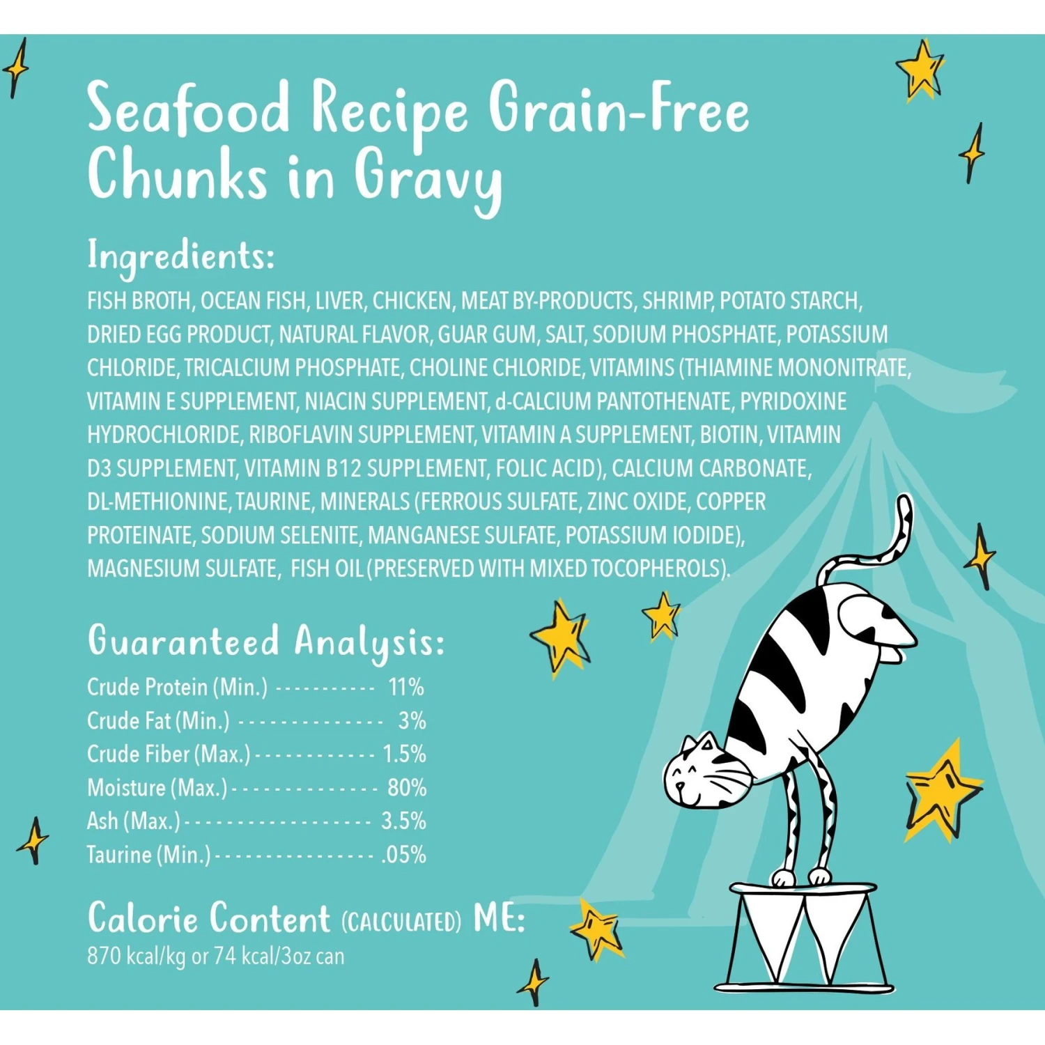 Tiny Tiger Chunks In Gravy Seafood Recipe Grain-Free Canned Cat Food & Tiny Tiger Lickables, Senior Formula, Tuna & Chicken Recipe, Bisque Cat Treat & Topper 6 Tiny Tiger Chunks In Gravy Seafood Recipe Grain-Free Canned Cat Food & Tiny Tiger Lickables, Senior Formula, Tuna & Chicken Recipe, Bisque Cat Treat & Topper - Image 4