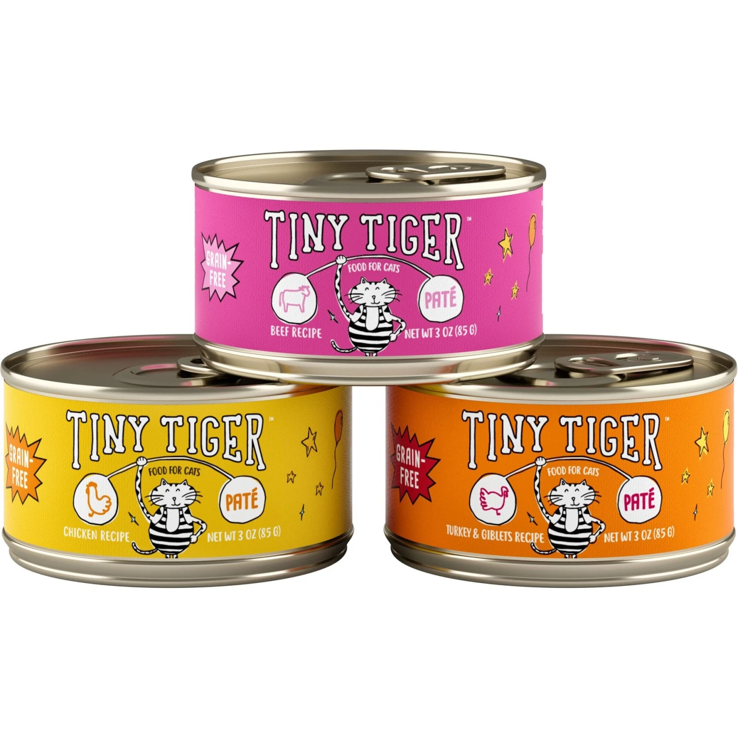 Tiny Tiger Pate Beef & Poultry Recipes Variety Pack Grain-Free Canned Cat Food & Tiny Tiger Lickables, Senior Formula, Tuna & Chicken Recipe, Bisque Cat Treat & Topper 5 Tiny Tiger Pate Beef & Poultry Recipes Variety Pack Grain-Free Canned Cat Food & Tiny Tiger Lickables, Senior Formula, Tuna & Chicken Recipe, Bisque Cat Treat & Topper - Image 3