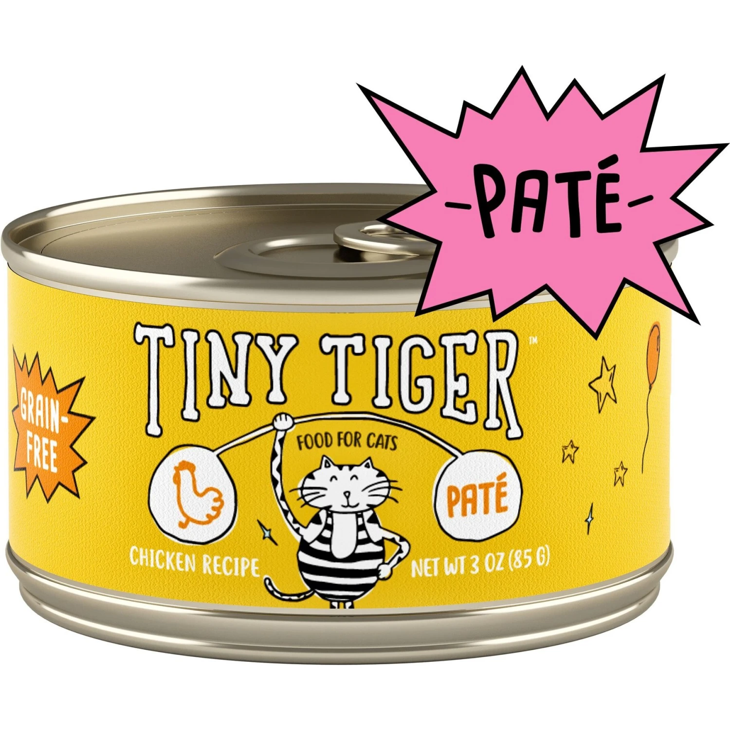 Tiny Tiger Pate Chicken Recipe Grain-Free Canned Cat Food & Tiny Tiger Lickables, Senior Formula, Tuna & Chicken Recipe, Bisque Cat Treat & Topper 4 Tiny Tiger Pate Chicken Recipe Grain-Free Canned Cat Food & Tiny Tiger Lickables, Senior Formula, Tuna & Chicken Recipe, Bisque Cat Treat & Topper - Image 2