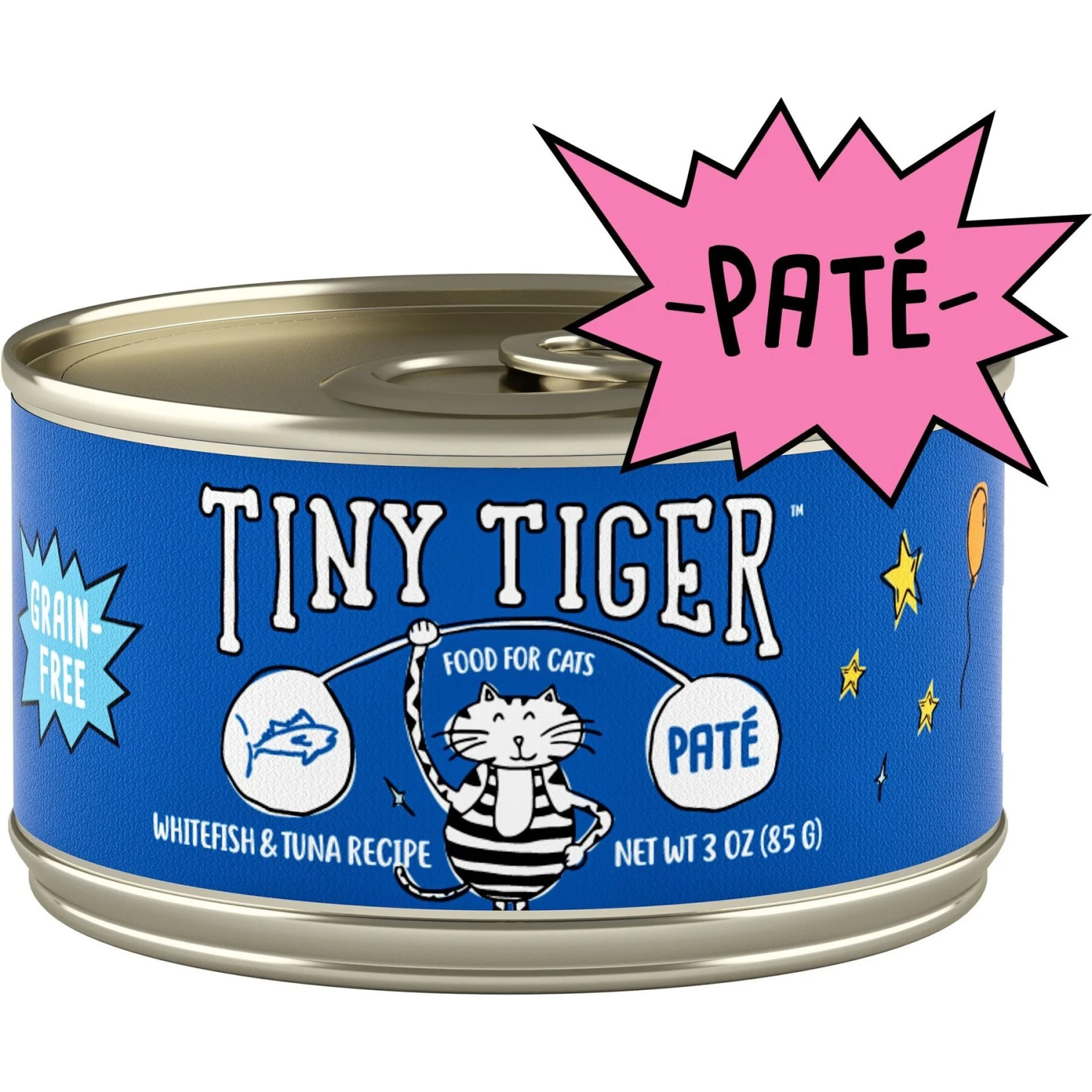 Tiny Tiger Pate Whitefish & Tuna Recipe Grain-Free Canned Cat Food & Tiny Tiger Lickables, Senior Formula, Tuna & Chicken Recipe, Bisque Cat Treat & Topper 4 Tiny Tiger Pate Whitefish & Tuna Recipe Grain-Free Canned Cat Food & Tiny Tiger Lickables, Senior Formula, Tuna & Chicken Recipe, Bisque Cat Treat & Topper - Image 2