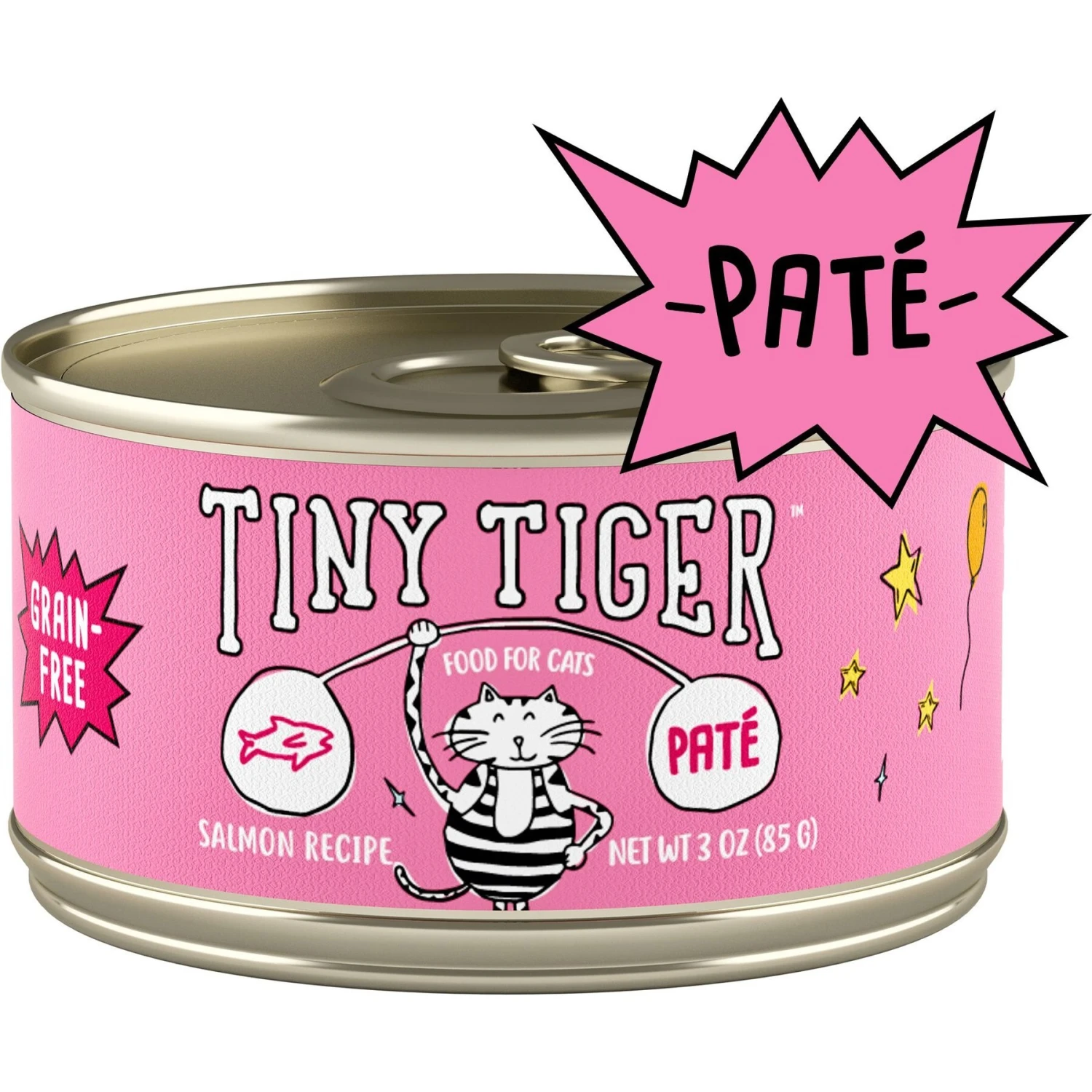 Tiny Tiger Pate Salmon Recipe Grain-Free Canned Cat Food & Tiny Tiger Lickables, Senior Formula, Tuna & Chicken Recipe, Bisque Cat Treat & Topper 4 Tiny Tiger Pate Salmon Recipe Grain-Free Canned Cat Food & Tiny Tiger Lickables, Senior Formula, Tuna & Chicken Recipe, Bisque Cat Treat & Topper - Image 2