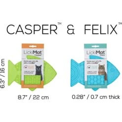 LickiMat Variety Pack Slow Feeder Cat Lick Mat, Green & Turquoise, 2 Count -Blue Buffalo Shop 654654 PT2. AC SS1800 V1668530683