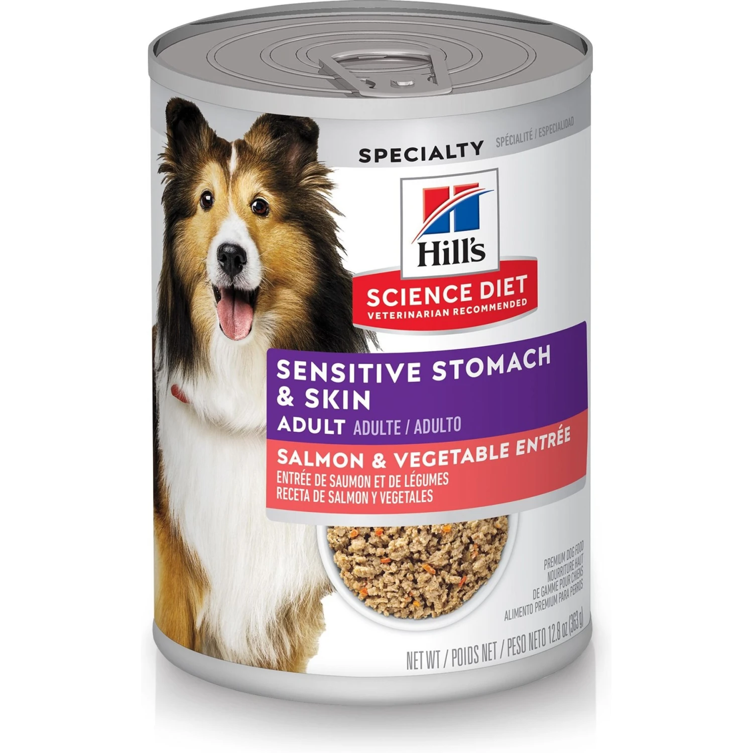 Hill's Science Diet Adult Sensitive Stomach & Skin Chicken & Vegetable Entrée Canned Dog Food + 2 Items 4 Hill's Science Diet Adult Sensitive Stomach & Skin Chicken & Vegetable Entrée Canned Dog Food + 2 Items - Image 2