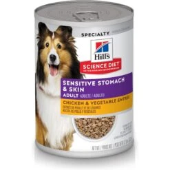 Hill's Science Diet Adult Sensitive Stomach & Skin Chicken & Vegetable Entrée Canned Dog Food + 2 Items 15 Hill's Science Diet Adult Sensitive Stomach & Skin Chicken & Vegetable Entrée Canned Dog Food + 2 Items -Blue Buffalo Shop 657158 PT4. AC SS1800 V1665781586