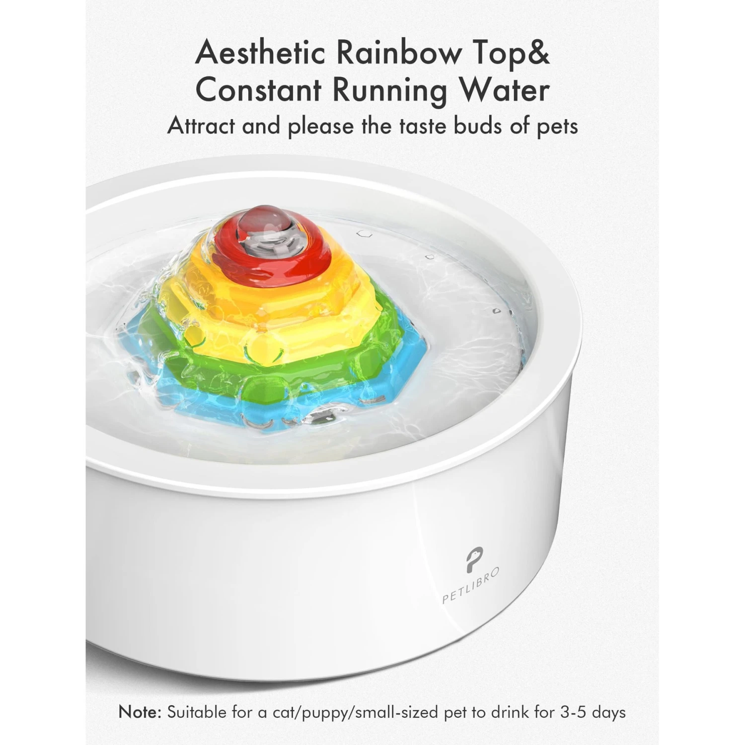 Petlibro Ceramic Cat Water Fountain, 50-oz 5 Petlibro Ceramic Cat Water Fountain, 50-oz - Image 3