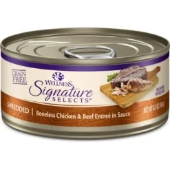 Wellness CORE Signature Selects Shredded Boneless Chicken & Chicken Liver Entree In Sauce Grain-Free Natural Canned Cat Food & Wellness CORE Signature Selects Shredded Boneless Chicken & Beef Entree In Sauce Grain-Free Canned Cat Food 16 Wellness CORE Signature Selects Shredded Boneless Chicken & Chicken Liver Entree In Sauce Grain-Free Natural Canned Cat Food & Wellness CORE Signature Selects Shredded Boneless Chicken & Beef Entree In Sauce Grain-Free Canned Cat Food -Blue Buffalo Shop 662678 PT5. AC SS1800 V1667327411