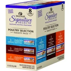 Wellness CORE Signature Selects Seafood Selection Variety Pack Canned Cat Food, 2.8-oz, Case Of 8 & Wellness CORE Signature Selects Poultry Selection Variety Pack Canned Cat Food 16 Wellness CORE Signature Selects Seafood Selection Variety Pack Canned Cat Food, 2.8-oz, Case Of 8 & Wellness CORE Signature Selects Poultry Selection Variety Pack Canned Cat Food -Blue Buffalo Shop 662686 PT5. AC SS1800 V1667324764