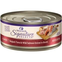 Wellness CORE Signature Selects Shredded Boneless Chicken & Chicken Liver Entree In Sauce Grain-Free Natural Canned Cat Food & Wellness CORE Signature Selects Flaked Skipjack Tuna & Wild Salmon Entree In Broth Grain-Free Canned Cat Food -Blue Buffalo Shop 662694 PT5. AC SS1800 V1667324762
