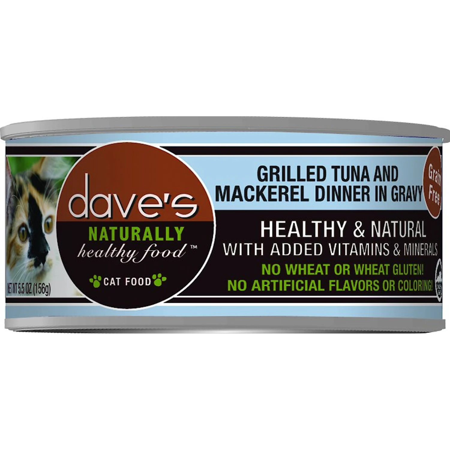 Dave's Pet Food Naturally Healthy Grain-Free Grilled Tuna & Mackerel Dinner In Gravy Canned Cat Food 3 Dave's Pet Food Naturally Healthy Grain-Free Grilled Tuna & Mackerel Dinner In Gravy Canned Cat Food