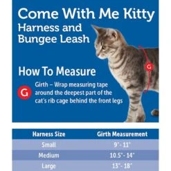 PetSafe Come With Me Kitty Nylon Cat Harness & Bungee Leash -Blue Buffalo Shop 67153 PT8. AC SS1800 V1528917713