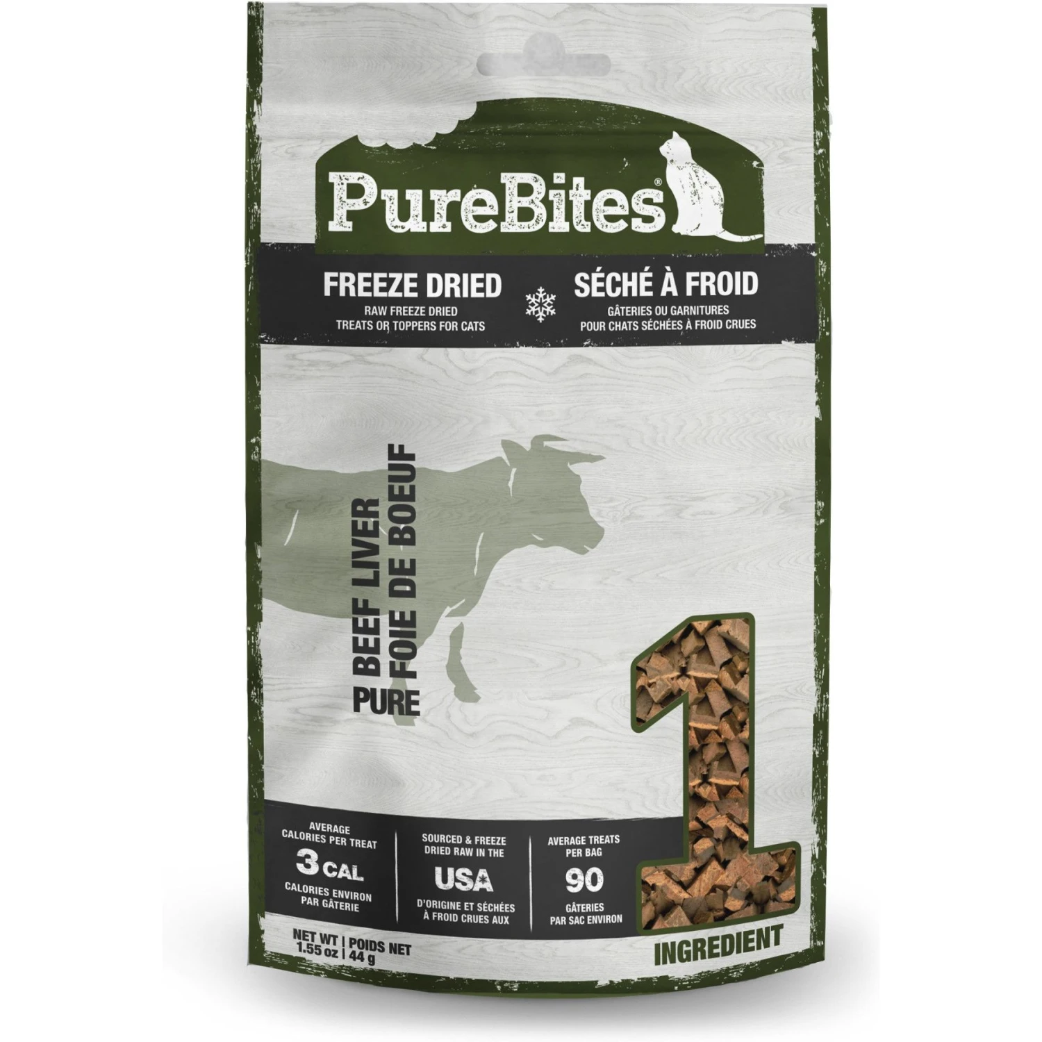 PureBites Beef Liver Freeze-Dried Raw Cat Treats 3 PureBites Beef Liver Freeze-Dried Raw Cat Treats