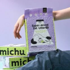Michu Mixed Tofu Heavy Duty Flushable Kitty Litter, 5.5-lb Bag 14 Michu Mixed Tofu Heavy Duty Flushable Kitty Litter, 5.5-lb Bag -Blue Buffalo Shop 686270 PT5. AC SS1800 V1666839513