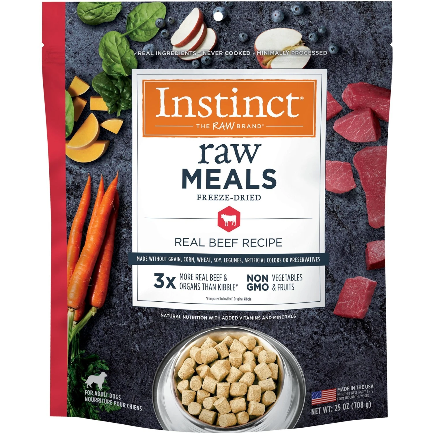 Instinct Freeze-Dried Raw Meals Real Beef Recipe Grain-Free Dog Food & Instinct Freeze-Dried Raw Boost Mixers Grain-Free Gut Health Recipe Dog Food Topper 4 Instinct Freeze-Dried Raw Meals Real Beef Recipe Grain-Free Dog Food & Instinct Freeze-Dried Raw Boost Mixers Grain-Free Gut Health Recipe Dog Food Topper - Image 2