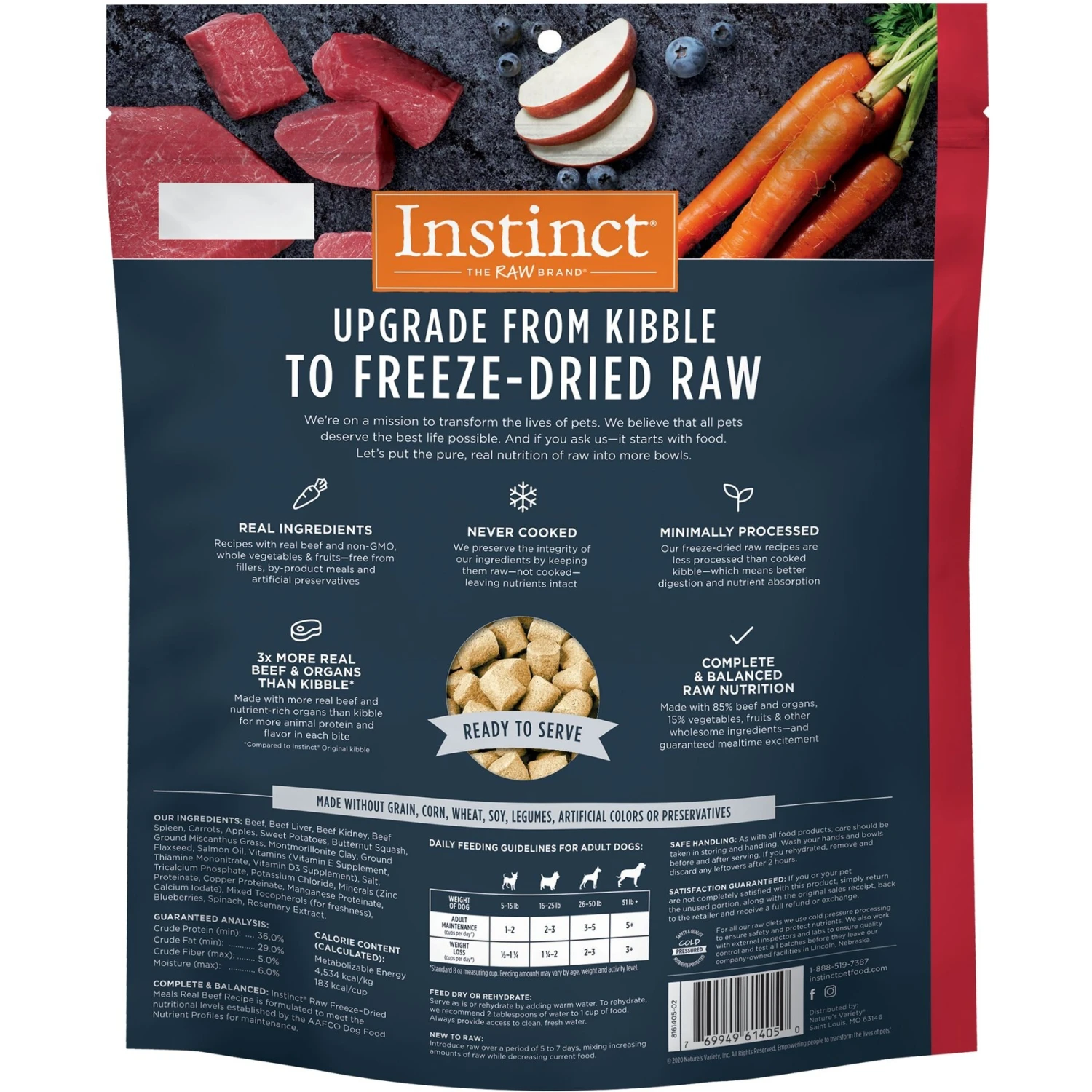 Instinct Freeze-Dried Raw Meals Real Beef Recipe Grain-Free Dog Food & Instinct Freeze-Dried Raw Boost Mixers Grain-Free Gut Health Recipe Dog Food Topper 5 Instinct Freeze-Dried Raw Meals Real Beef Recipe Grain-Free Dog Food & Instinct Freeze-Dried Raw Boost Mixers Grain-Free Gut Health Recipe Dog Food Topper - Image 3