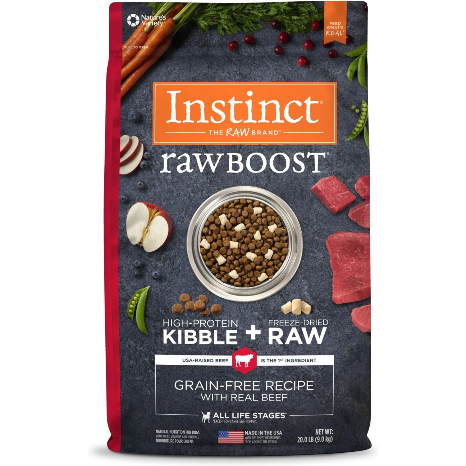 Instinct Raw Boost Grain-Free Recipe With Real Beef & Freeze-Dried Raw Pieces Dry Dog Food & Instinct Frozen Raw Bites Grain-Free Real Beef Recipe Dog Food 4 Instinct Raw Boost Grain-Free Recipe With Real Beef & Freeze-Dried Raw Pieces Dry Dog Food & Instinct Frozen Raw Bites Grain-Free Real Beef Recipe Dog Food - Image 2