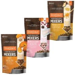 Instinct Freeze-Dried Raw Boost Mixers Grain-Free Skin & Coat Health Recipe Dog Food Topper + 2 Items