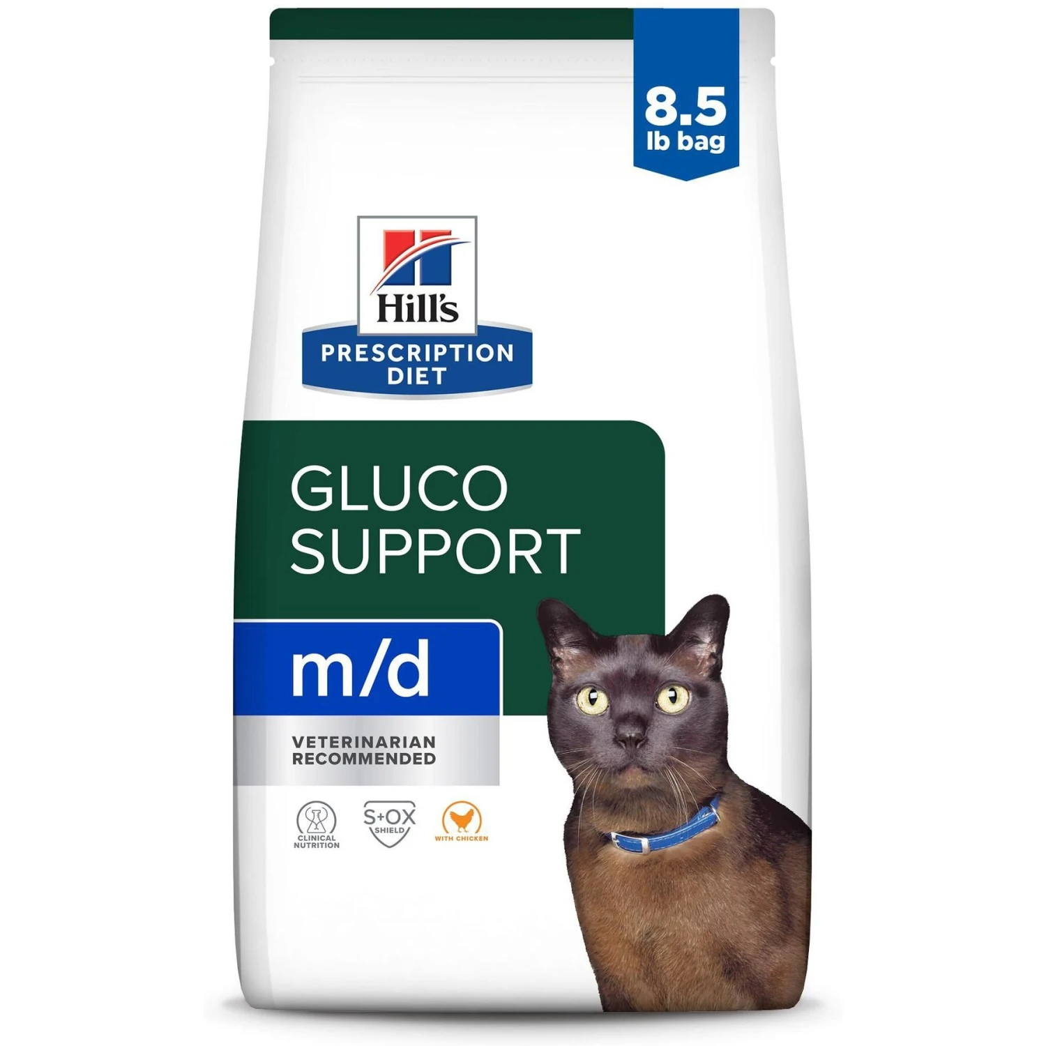Hill's Prescription Diet M/d GlucoSupport Chicken Flavor Dry Cat Food 3 Hill's Prescription Diet M/d GlucoSupport Chicken Flavor Dry Cat Food