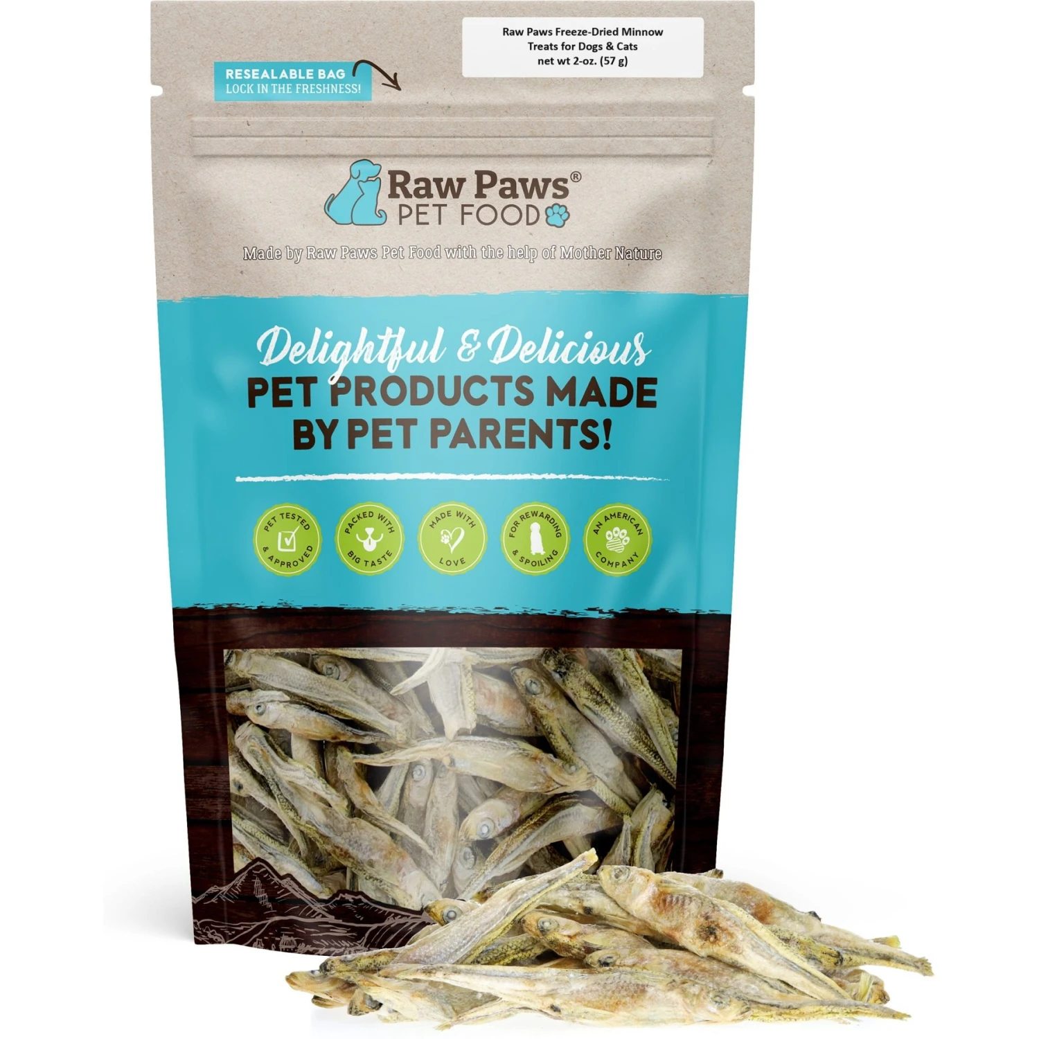 Raw Paws Freeze-Dried Smelt Minnows Dog & Cat Treats 3 Raw Paws Freeze-Dried Smelt Minnows Dog & Cat Treats