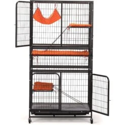 Coziwow 3-Door Heavy Duty Cat Cage Playpen With Wheels -Blue Buffalo Shop 712878 PT3. AC SS1800 V1681936500