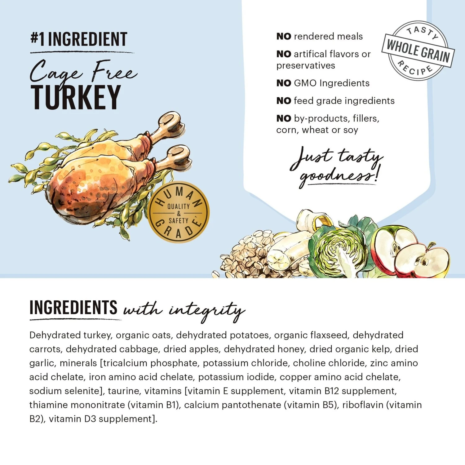 The Honest Kitchen Whole Grain Turkey Recipe + Beef Recipe Dehydrated Dog Food 6 The Honest Kitchen Whole Grain Turkey Recipe + Beef Recipe Dehydrated Dog Food - Image 4