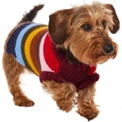 Frisco Chunky Knit Multi-Stripe Dog & Cat Sweater 12 Frisco Chunky Knit Multi-Stripe Dog & Cat Sweater -Blue Buffalo Shop 718662 PT2. AC SS1800 V1703184683