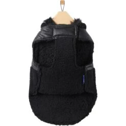 Frisco Medium Weight Faux Leather Dog & Cat Parka With Faux Fur Trimmed Hood, Black 14 Frisco Medium Weight Faux Leather Dog & Cat Parka With Faux Fur Trimmed Hood, Black -Blue Buffalo Shop 719798 PT4. AC SS1800 V1692978852