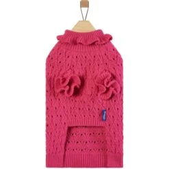 Frisco Ruffle Knit Pointelle Dog & Cat Turtleneck Sweater 14 Frisco Ruffle Knit Pointelle Dog & Cat Turtleneck Sweater -Blue Buffalo Shop 720646 PT4. AC SS1800 V1693234237