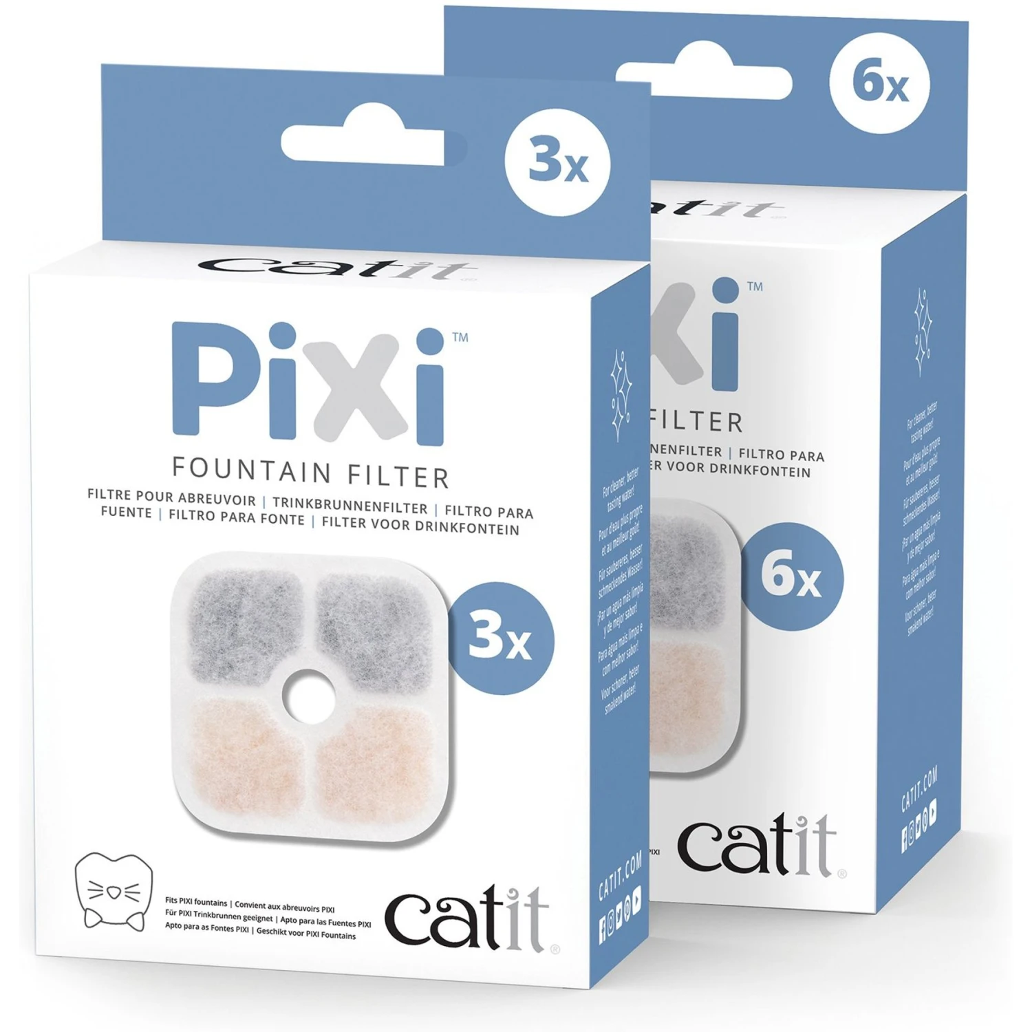 Catit Pixi Cartridge Cat Fountain Filter 5 Catit Pixi Cartridge Cat Fountain Filter - Image 3