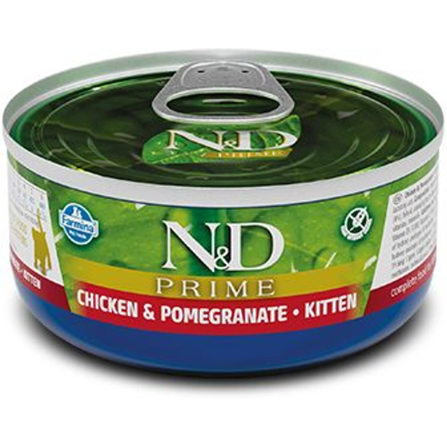 Farmina N&D Prime Chicken & Pomegranate Kitten Grain-Free Wet Cat Food, 2.46-oz Can, Case Of 24 3 Farmina N&D Prime Chicken & Pomegranate Kitten Grain-Free Wet Cat Food, 2.46-oz Can, Case Of 24