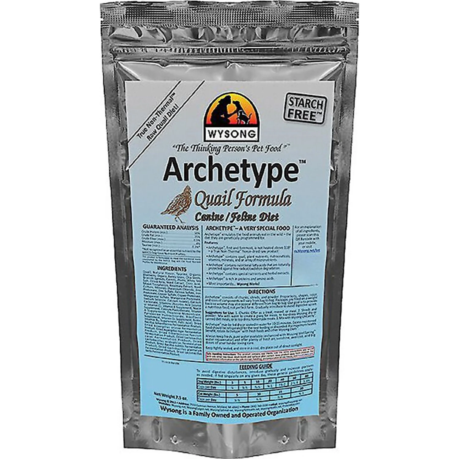 Wysong Archetype Quail Formula Freeze-Dried Raw Dog & Cat Food 3 Wysong Archetype Quail Formula Freeze-Dried Raw Dog & Cat Food