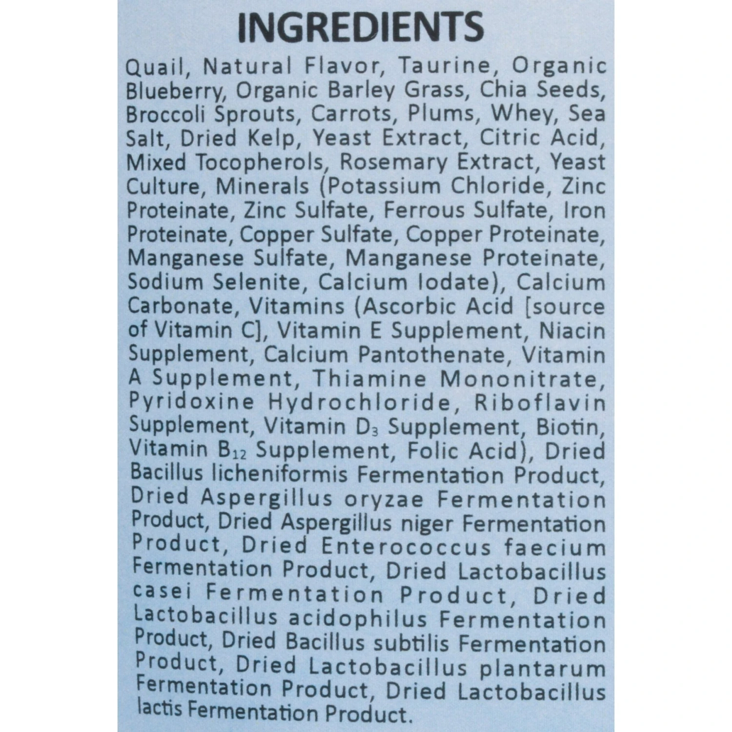 Wysong Archetype Quail Formula Freeze-Dried Raw Dog & Cat Food 5 Wysong Archetype Quail Formula Freeze-Dried Raw Dog & Cat Food - Image 3