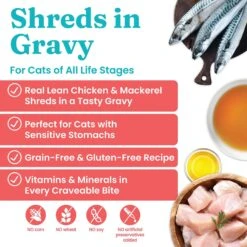 Solid Gold Nature's Harmony Chicken & Mackerel Recipe In Gravy Grain-Free Wet Cat Food, 2.8-oz Can, 24 Count 10 Solid Gold Nature's Harmony Chicken & Mackerel Recipe In Gravy Grain-Free Wet Cat Food, 2.8-oz Can, 24 Count -Blue Buffalo Shop 739174 PT1. AC SS1800 V1670941978