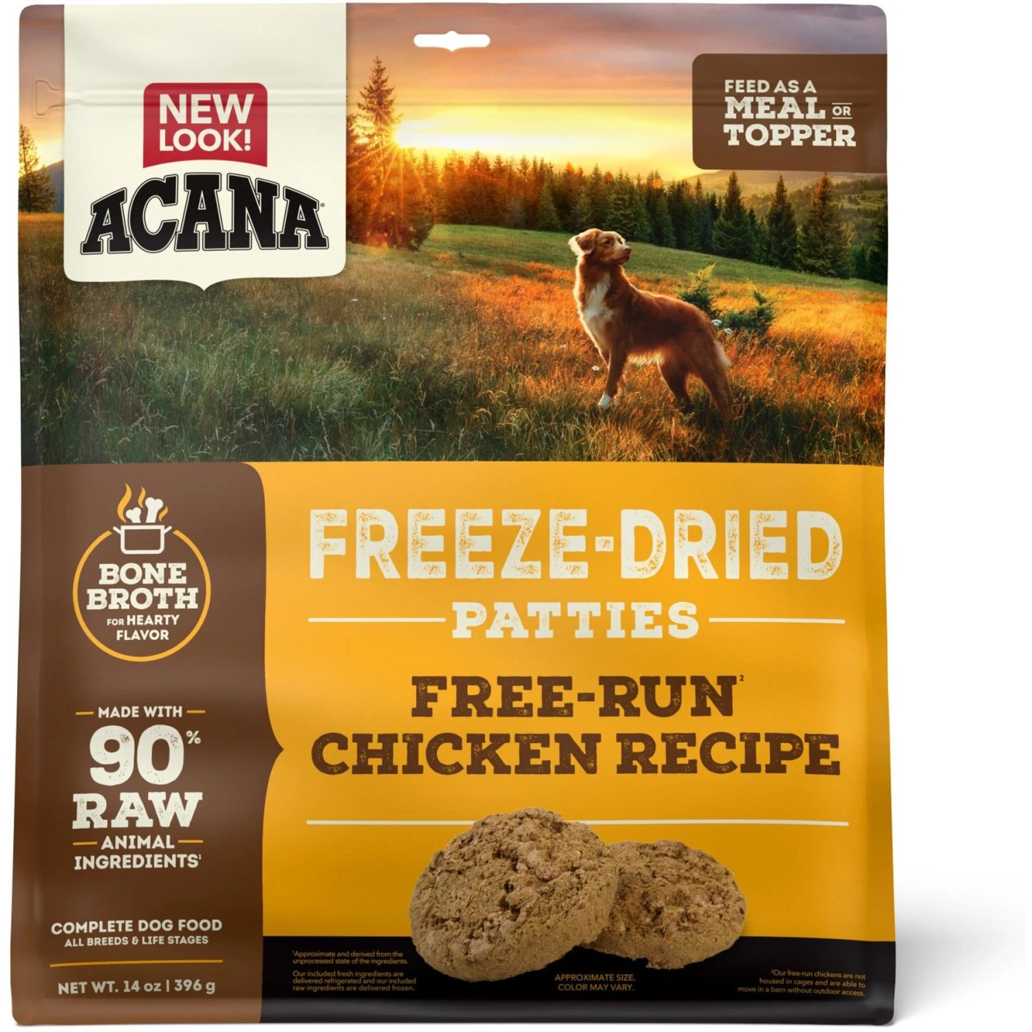ACANA Chicken Recipe Patties Grain-Free Freeze-Dried Dog Food & Topper, 14-oz Bag 3 ACANA Chicken Recipe Patties Grain-Free Freeze-Dried Dog Food & Topper, 14-oz Bag