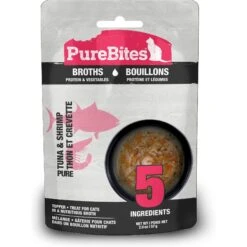 PureBites Cat Broths Tuna & Shrimp Food Topping