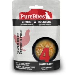 PureBites Broth Chicken & Vegetables Dog Food Topping, 2-oz Bag
