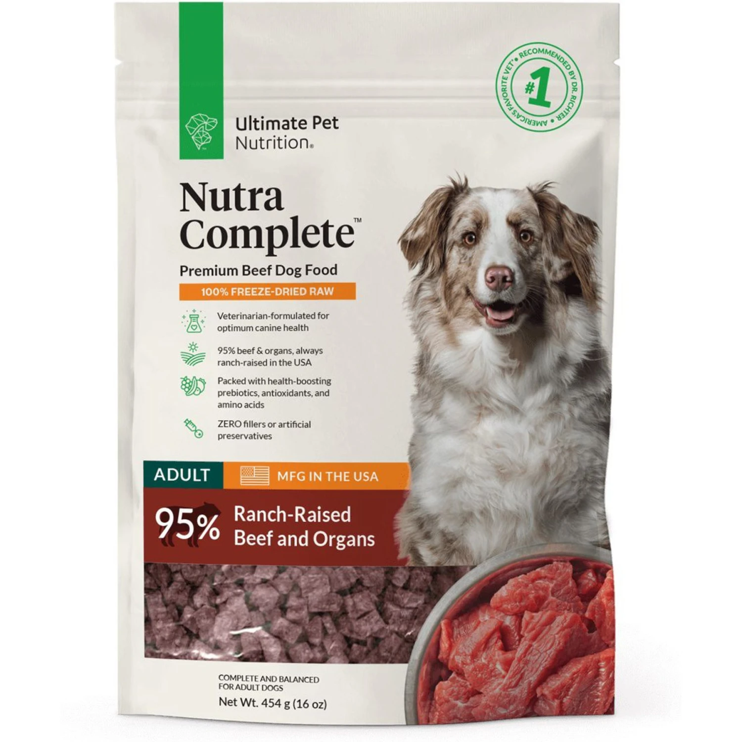 Ultimate Pet Nutrition Nutra Complete Premium Beef Freeze-Dried Raw Dog Food 3 Ultimate Pet Nutrition Nutra Complete Premium Beef Freeze-Dried Raw Dog Food