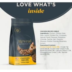 Reveal Natural Complete & Balanced Grain-Free Chicken Recipe Dry Cat Food, 3-lb Bag -Blue Buffalo Shop 752574 PT2. AC SS1800 V1673648126