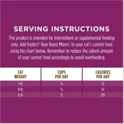 Instinct Boost Mixers Multivitamin Grain-Free Freeze-Dried Raw Adult Cat Food Topper, 5.5-oz Bag -Blue Buffalo Shop 755694 PT8. AC SS1800 V1690813557