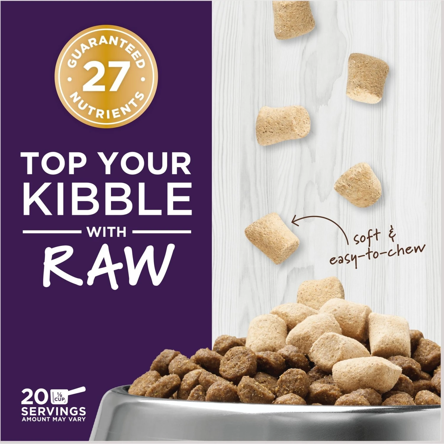 Instinct Boost Mixers Multivitamin Grain-Free Freeze-Dried Raw Adult 7+ Cat Food Topper, 5.5-oz Bag 5 Instinct Boost Mixers Multivitamin Grain-Free Freeze-Dried Raw Adult 7+ Cat Food Topper, 5.5-oz Bag - Image 3