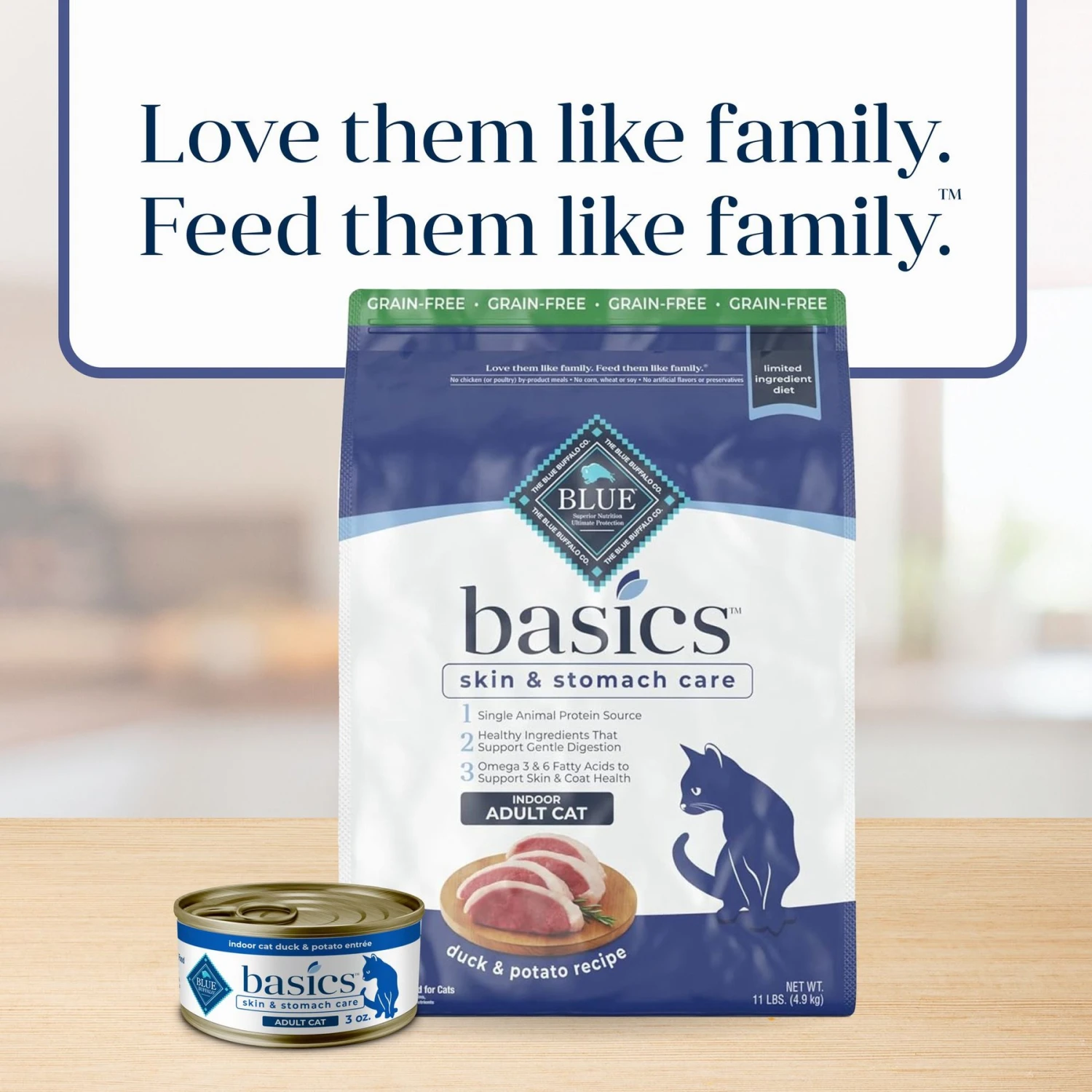 Blue Buffalo Basics Skin & Stomach Care Grain-Free Formula Duck & Potato Indoor Adult Dry Cat Food 11 Blue Buffalo Basics Skin & Stomach Care Grain-Free Formula Duck & Potato Indoor Adult Dry Cat Food - Image 9