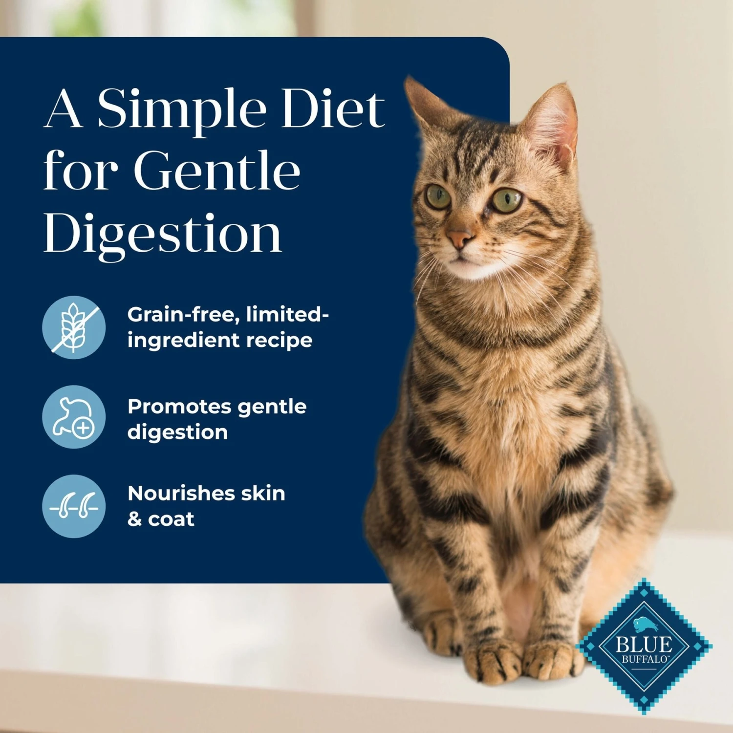 Blue Buffalo Basics Skin & Stomach Care Grain-Free Formula Fish & Potato Indoor Adult Dry Cat Food 5 Blue Buffalo Basics Skin & Stomach Care Grain-Free Formula Fish & Potato Indoor Adult Dry Cat Food - Image 3