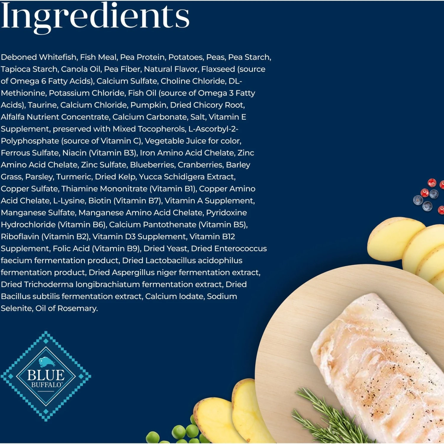 Blue Buffalo Basics Skin & Stomach Care Grain-Free Formula Fish & Potato Indoor Adult Dry Cat Food 7 Blue Buffalo Basics Skin & Stomach Care Grain-Free Formula Fish & Potato Indoor Adult Dry Cat Food - Image 5