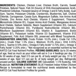 Blue Buffalo Freedom Indoor Kitten Chicken Recipe Grain-Free Canned Cat Food -Blue Buffalo Shop 75600 PT2. AC SS1800 V1585083409